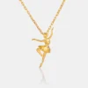 GOLD BALLERINA NECKLACE