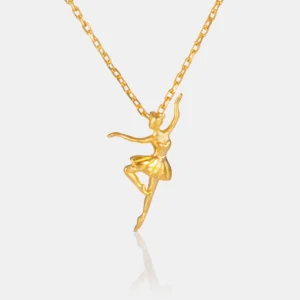 GOLD BALLERINA NECKLACE