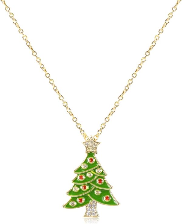 GOLD COLORS OF CHRISTMAS NECKLACE