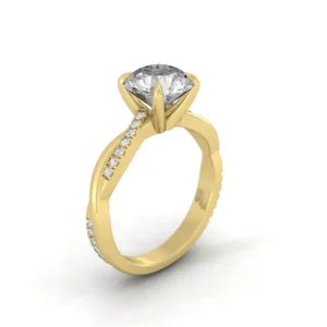 GOLD DANSEUR ENGAGEMENT RING